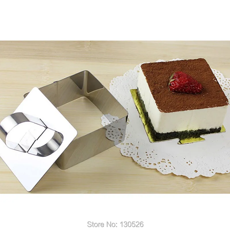 1 шт. Нержавеющая сталь круглой формы в форме цветка сердце квадратные Форма