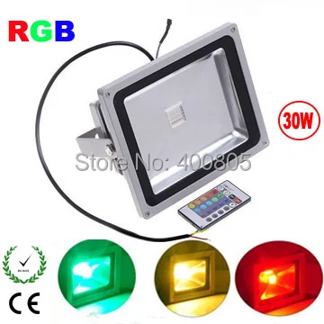 Светодиодный прожектор IP65 RGB с дистанционным управлением 10 Вт 20 30 50 AC85-265V