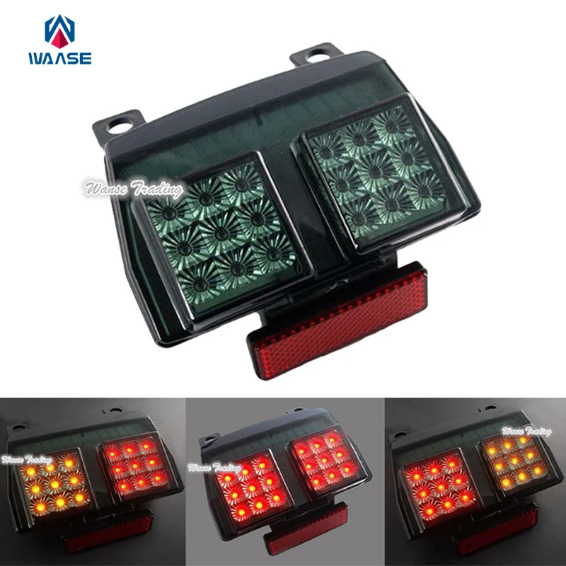 

Chrome Led Rear Taillight Tail Brake Turn Signals Integrated Light Smoke For 2002 2003 2004 DUCATI 998 FE/R/S Biposto Monoposto