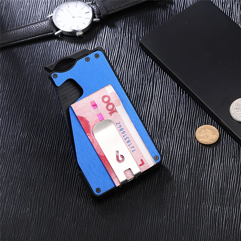 2019 Новый кредитная карта RFID металлический держатель с Защита от кражи Бумажник