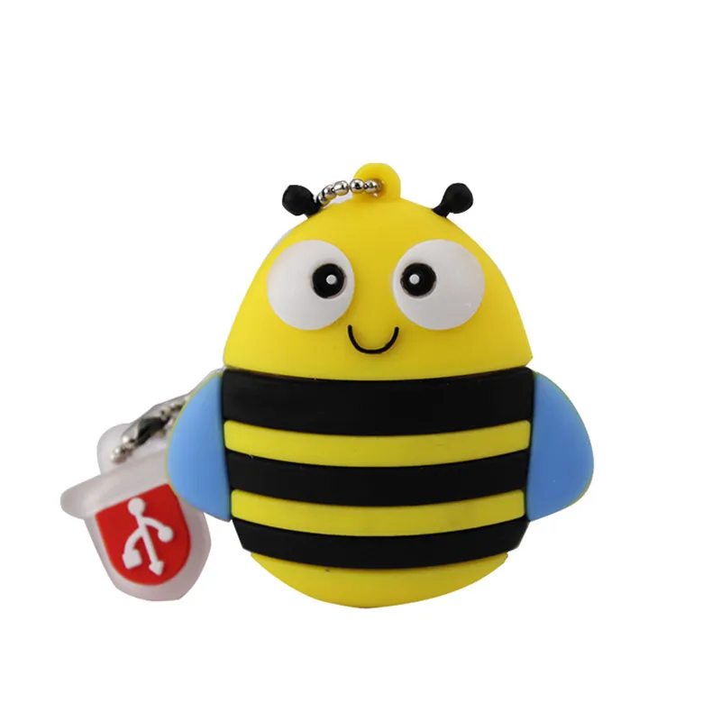 2ydream USB 2,0 новые игрушки мультфильм USB флеш-накопитель 4 ГБ 8 ГБ 16 ГБ 32 ГБ 64 ГБ флэш-накопитель флешки USB Диск флеш-накопитель - Цвет: Bee