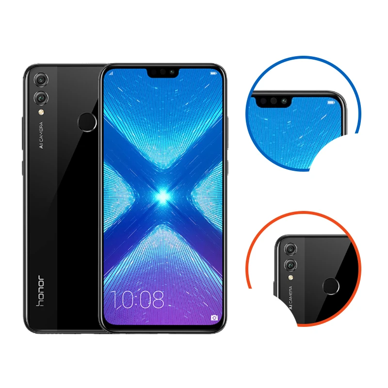 Honor 8X глобальная версия HiSilicon Kirin 710 Восьмиядерный 6 5 ''полный экран OTA