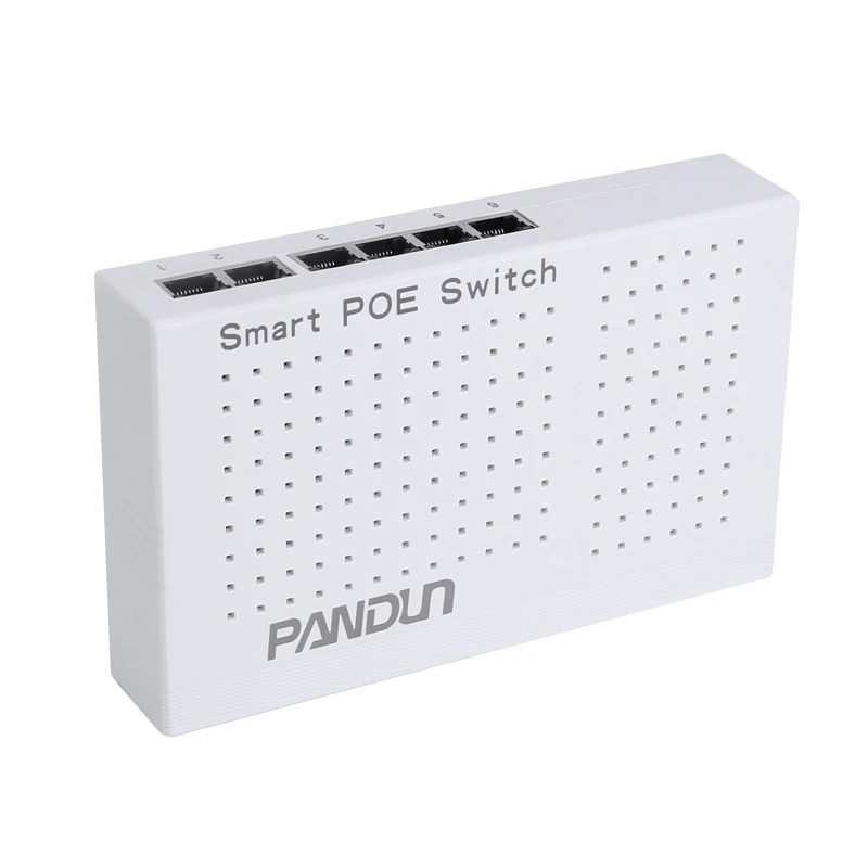 6 (4 + 2) порт стандартный 48 V PoE коммутатор Network 10/100 Мбит/с Smart Ethernet|Аксессуары для CCTV| |