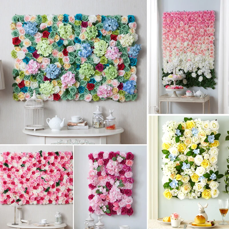10 шт./лот искусственный шелк роза для свадебного фона цветочное украшение на