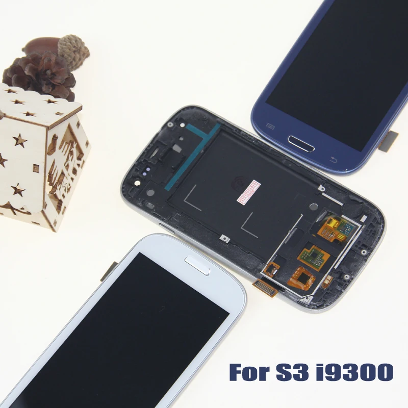Телефон LCD для Samsung Galaxy S3 i9300 с кодирующий преобразователь сенсорного экрана в