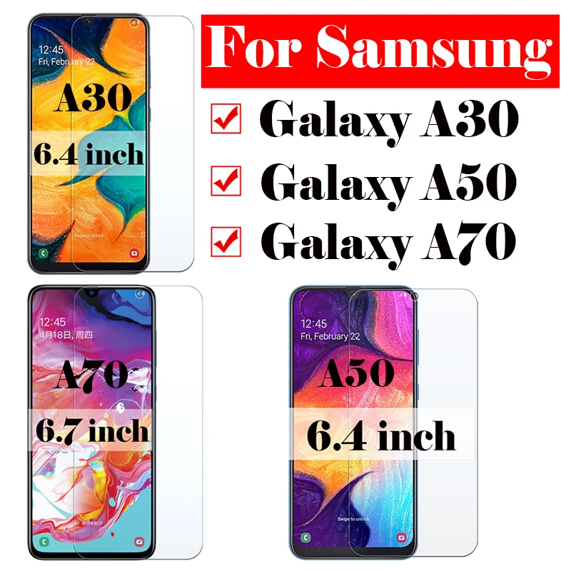 Защитное стекло для samsung galaxy a70 закаленное a50 Защитная пленка экрана samsun a 70 50 30