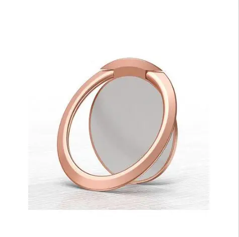 Ultra-thin rosegold Металлическая стент аксессуары Мобильная Автомобильная Подставка для телефона кольцо на палец магнитное для милого сотового смартфона держатель - Цвет: Ultra-thin rosegold