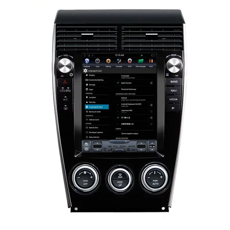 Автомобильный dvd плеер Tesla Style 10 4 дюйма Android 7 132 Гб ПЗУ GPS Navi для Mazda 6 2002 2015