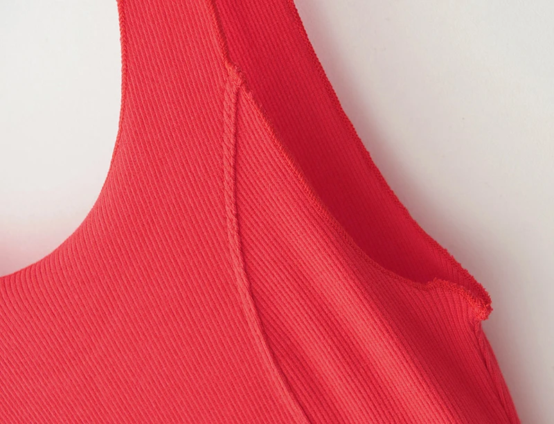 Женские ребристые Майки Топы с оборками, повседневные женские топы без рукавов с круглым вырезом