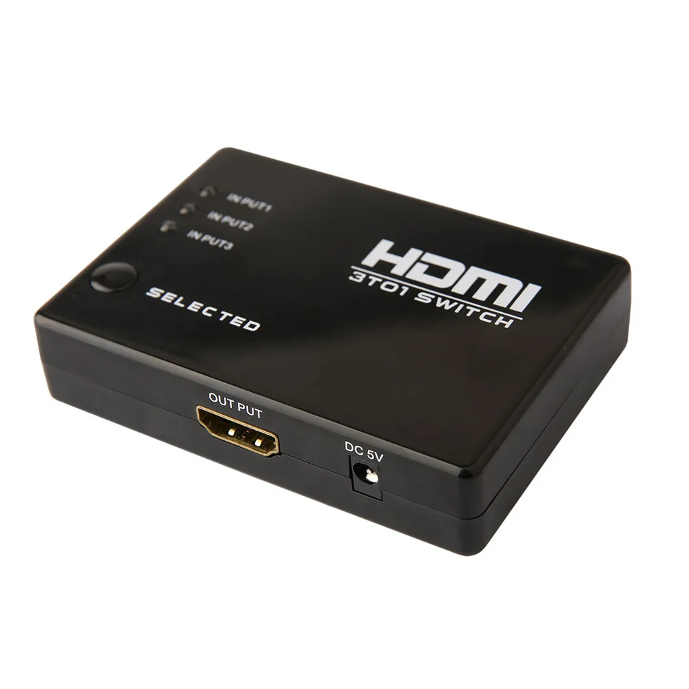 Мини HDMI 3/5 к 1 переключатель Ultra HD сплиттер 3D порт 1080P видео 4k Hdmi адаптер конвертер