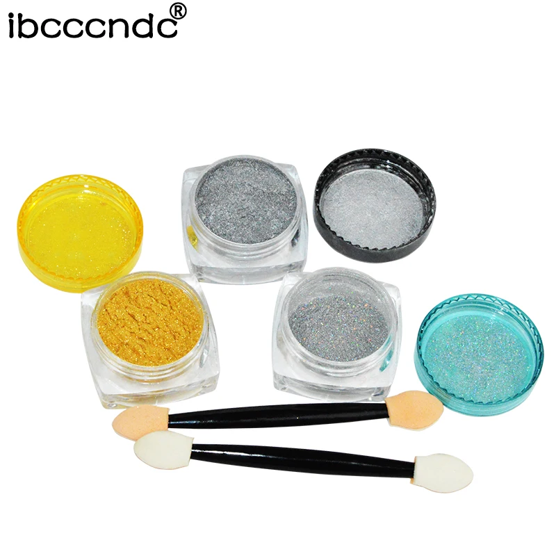 Новый Ibcccndc 1 г/кор. Золотой блестящий зеркальный порошок для ногтей мелкий