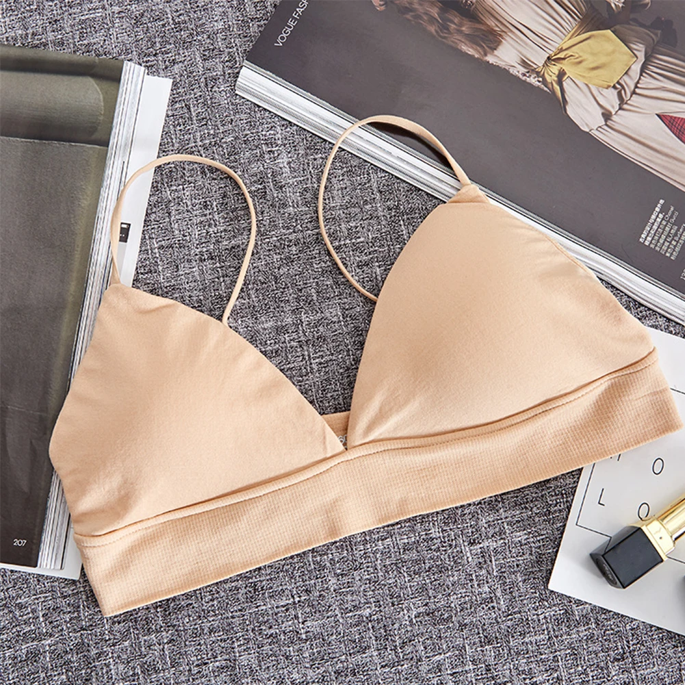 Женское нижнее белье бюстгальтер на тонких бретельках Bralette во французском стиле