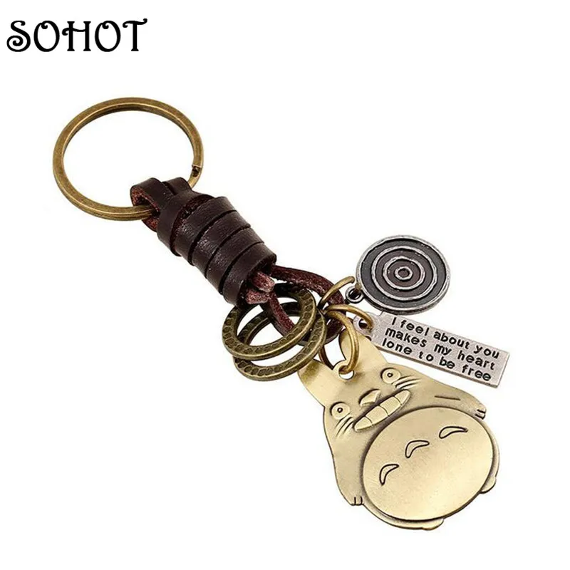 SOHOT милый мультяшный Кот брелок Подвеска для дамской сумочки из натуральной кожи