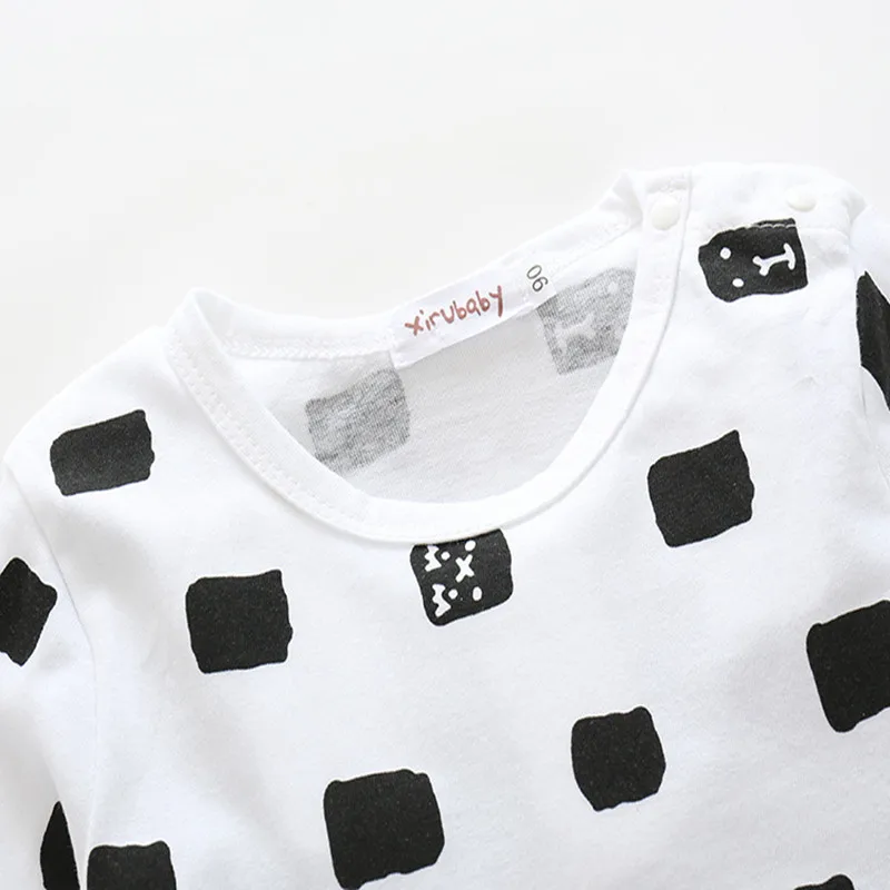 2017 для маленьких девочек комплекты одежды новорожденных футболка с длинными