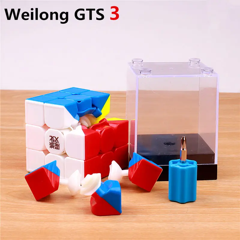 MOYU WEILONG GTS 3 магический скоростной кубик стикер меньше Профессиональный 3X3X3