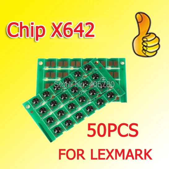 

Оптовая продажа 50 шт. тонер-чип X642 совместимый с Lexmark X644/X646/T640/642/644/645 ++