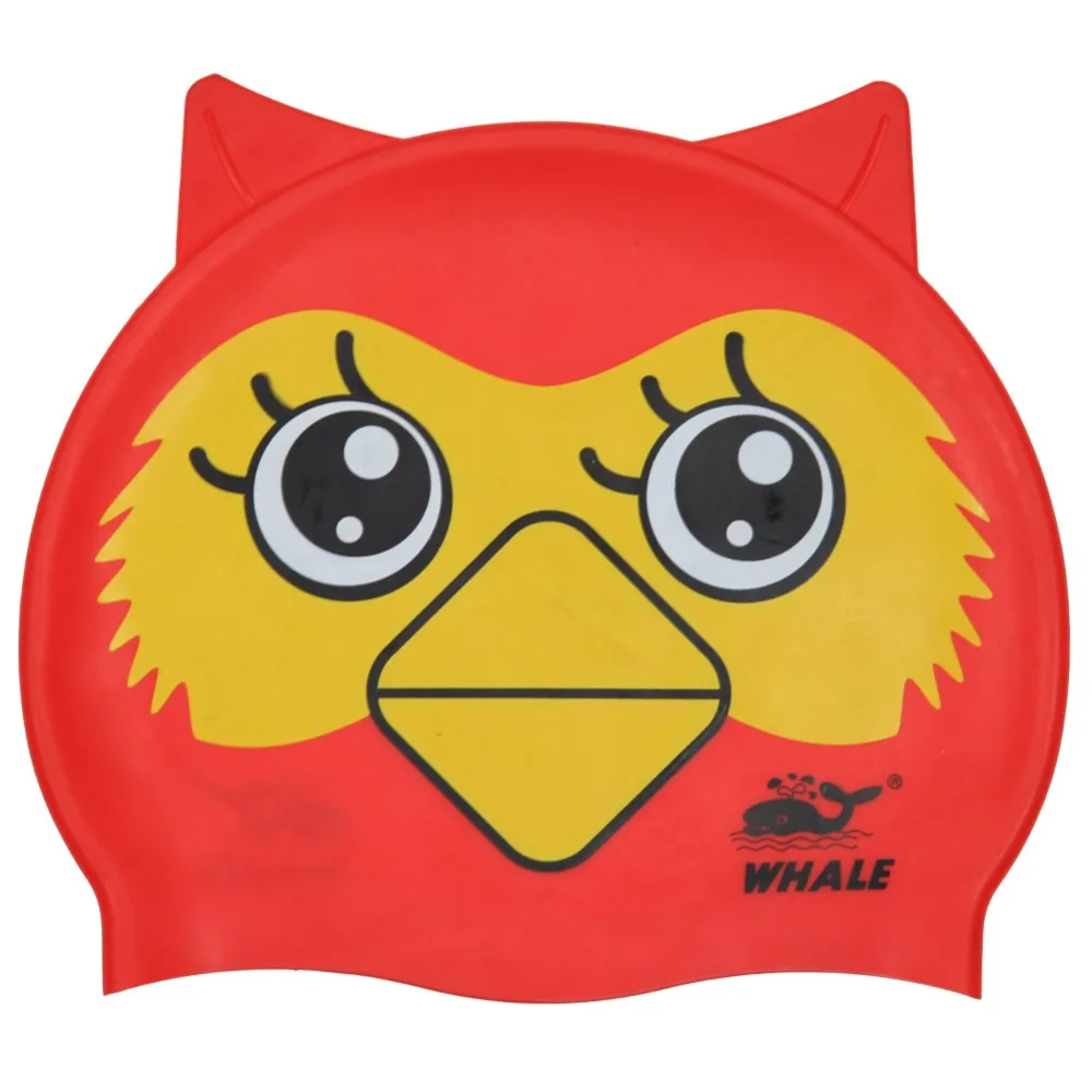 Sportswear Accessories Kids Silicone Cute Cartoon Shape Swim Cap Waterproof Soft Light lovely | Спорт и развлечения