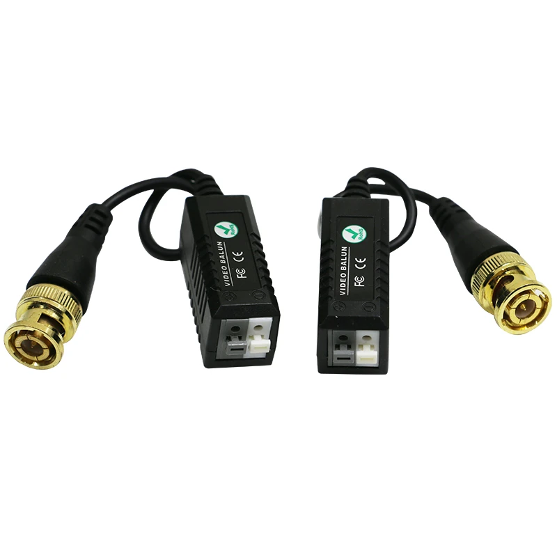 Черный Пассивный передатчик с витой парой Чистый медный сердечник BNC монитор