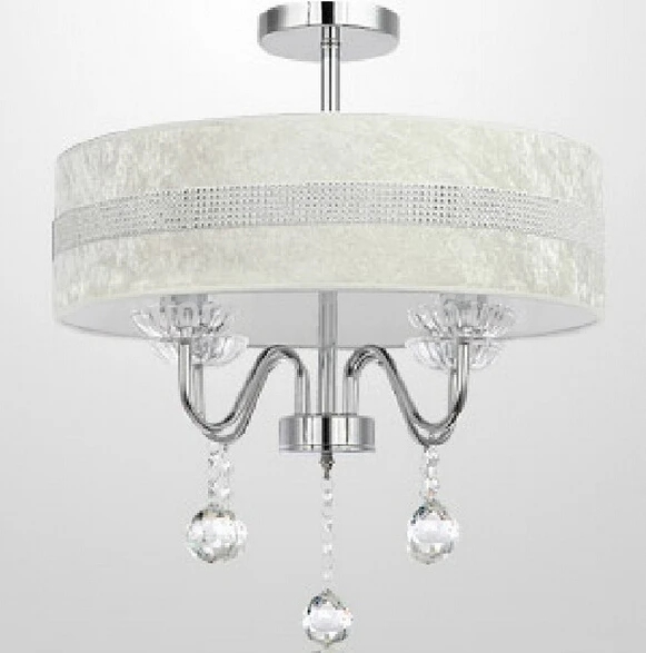 Светодиодный хрустальный светильник с 4 лампами для украшения дома круглый