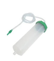 300cc clear air syringe with adaptor assembly