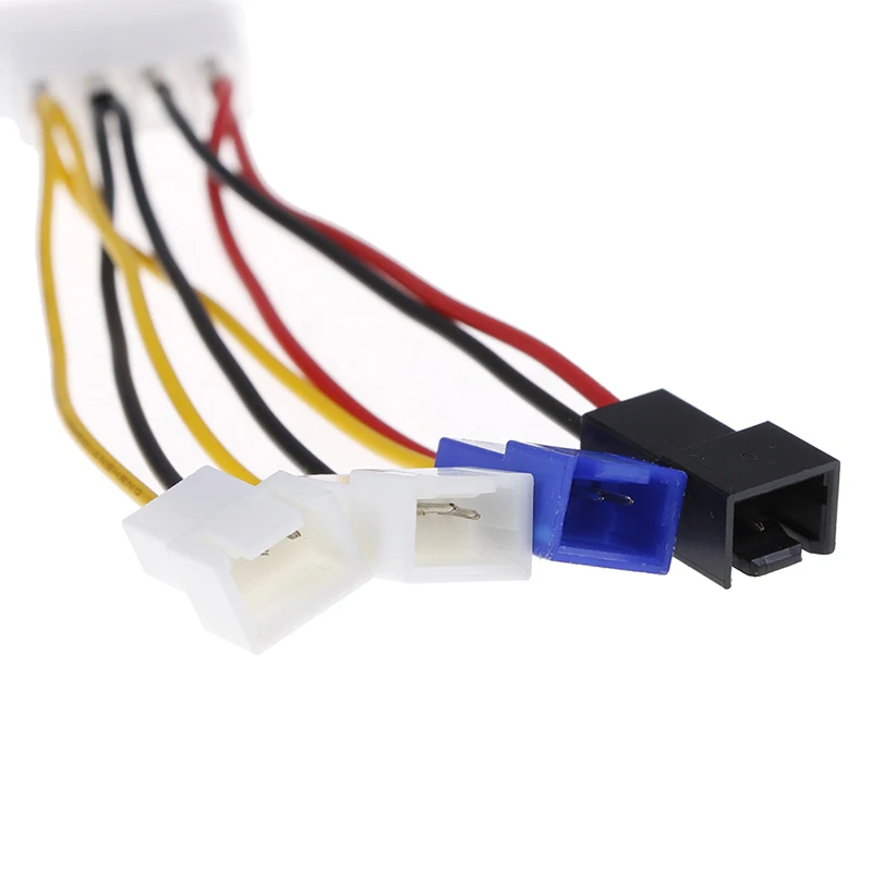1pcs 4-Pin Molex to 3-Pin fan Power Cable Adapter Connector 12v*2 / 5v*2 Computer Cooling Fan Cables for CPU PC Case | Компьютеры и