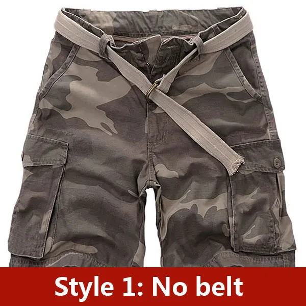 Style1 Deep Camoufla Лидер продаж, мужские шорты,, летние шорты, хлопковые тонкие повседневные модные шорты, мужские тактические шорты, свободный стиль C888 - Цвет: Style1 Deep Camoufla