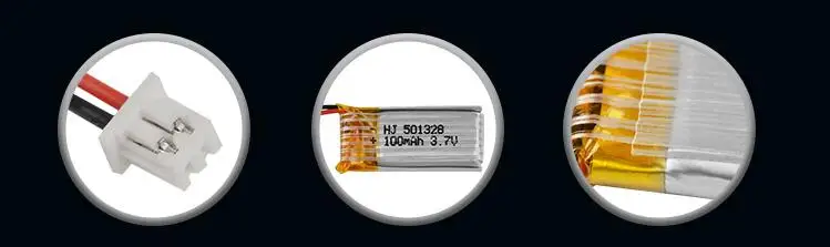 10 шт./лот 3,7 в 100 мАч RC Lipo батарея мини белый Разъем для RC 1/28 мини автомобиль/RC вертолет/RC Квадрокоптер