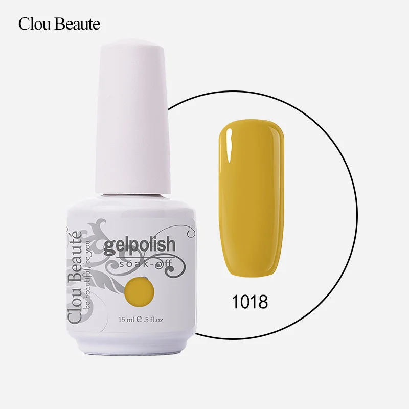 Clou Beaute 15 мл УФ гель для ногтей модный тренд цвета лаки для ногтей гель лак для ногтей