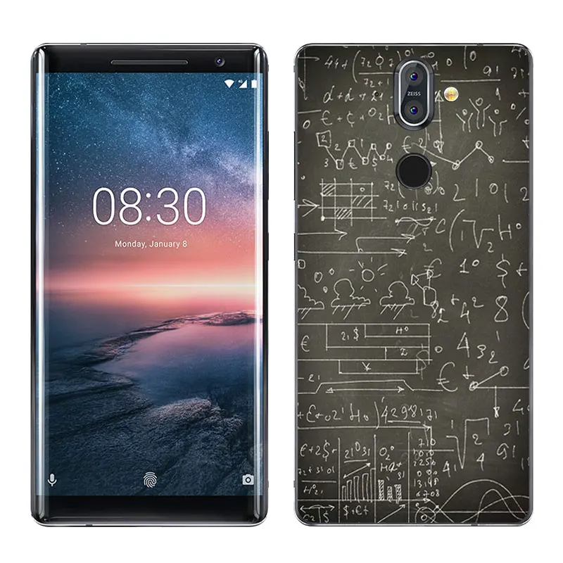 Прозрачные чехлы для мобильных телефонов 5 дюйма Nokia 8 Sirocco задняя крышка мягкий