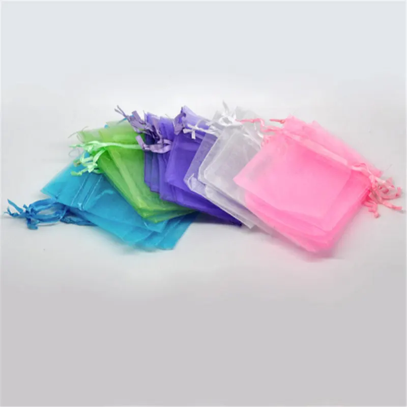 

Подарочные мешочки и мешочки DoreenBeads, из органзы, с рисунком, свадебные, 9 х7 см 100 шт. (B07742), иу