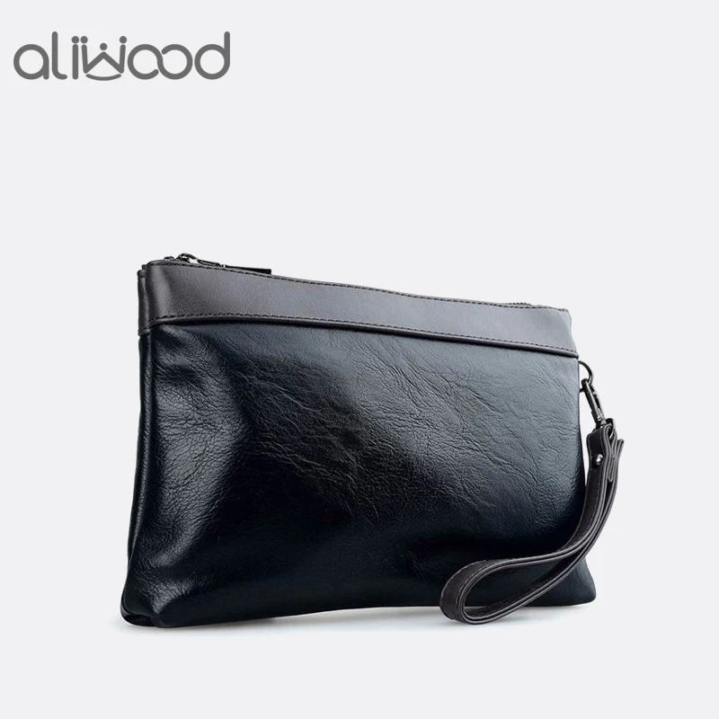 Брендовый Мужской Кожаный Клатч Aliwood удобный кошелек роскошные большие кошельки