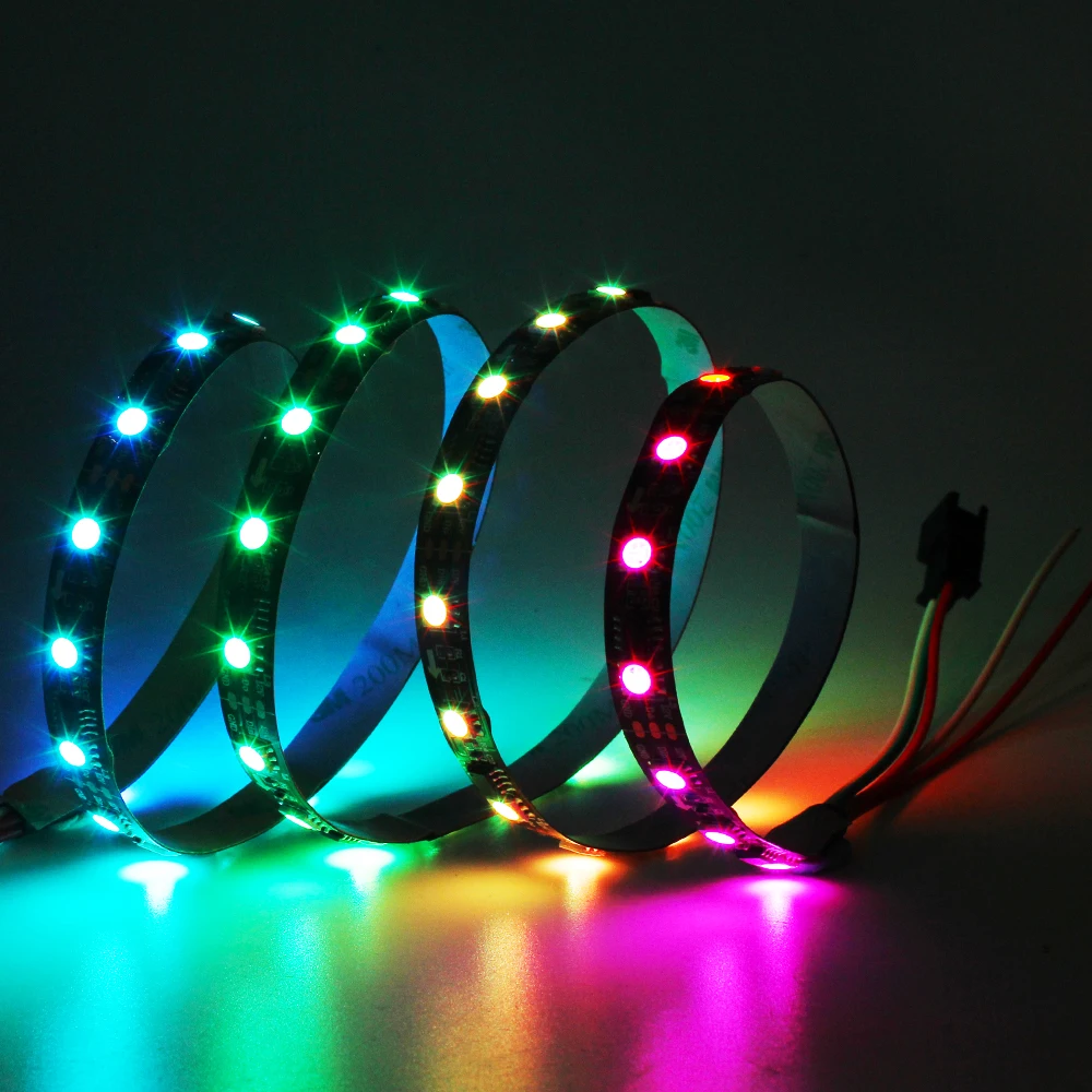 Музыкальный контроль Dream color WS2811 светодиодный комплект 5 м DC12V 5050 RGB светодиодный светильник с музыкальным контроллером IP20 IP65