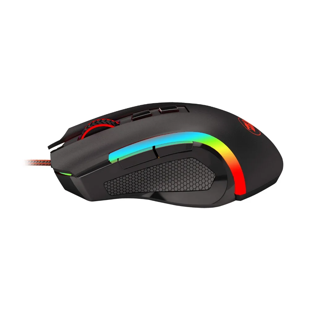 Мышь игровая Redragon M607 Проводная с RGB-подсветкой 8 кнопок 7200 DPI | Компьютеры и офис