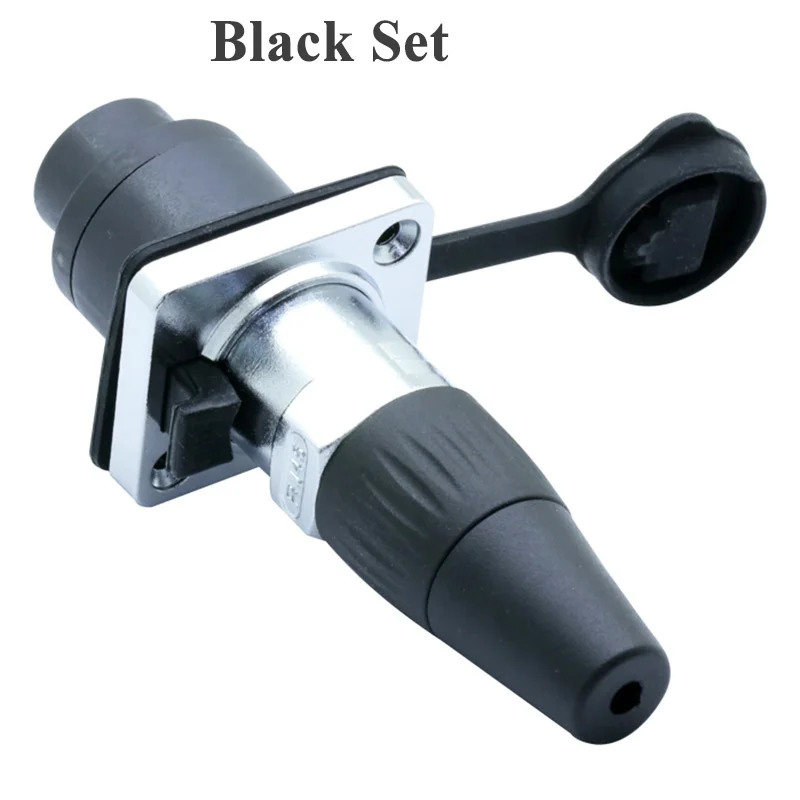 10 шт./Лот Водонепроницаемый штекер RJ45 8P8C разъем Ethernet гнездо водонепроницаемый IP65