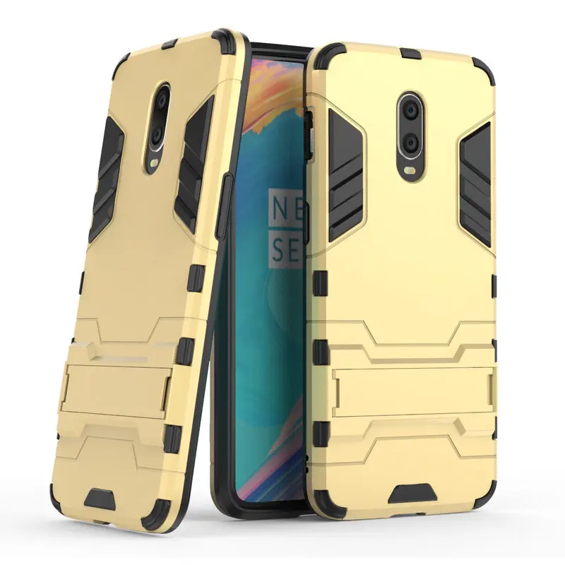 Бронированный противоударный чехол для мобильного телефона OnePlus 6 T A6013 3D щит PC +