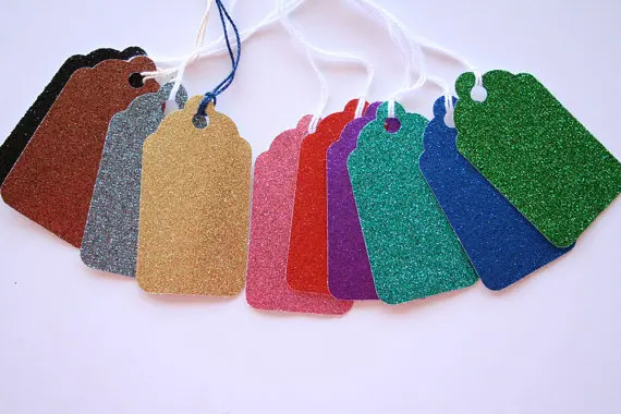 

Glitter colorful Favor Tags Twinkle baby shower, birthday party bridal shower, kid's party, engagement Wish Tree, Gift Tags