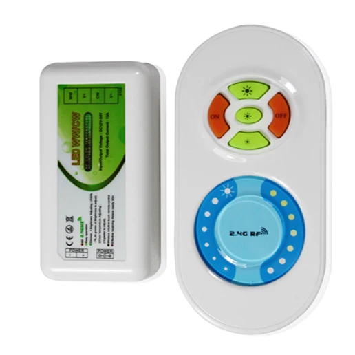 2.4Ghz RF LED touch CCT dimmer,DC12-24V input;support wifi controller;LED WW/CW Controller