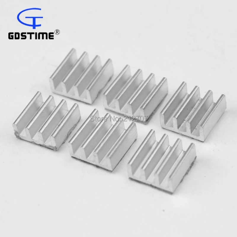 300 шт. Gdstime алюминиевый радиатор 11x11x5 мм IC LED Охлаждающий GDs001|heat sink|aluminum heatsinkled cooling |