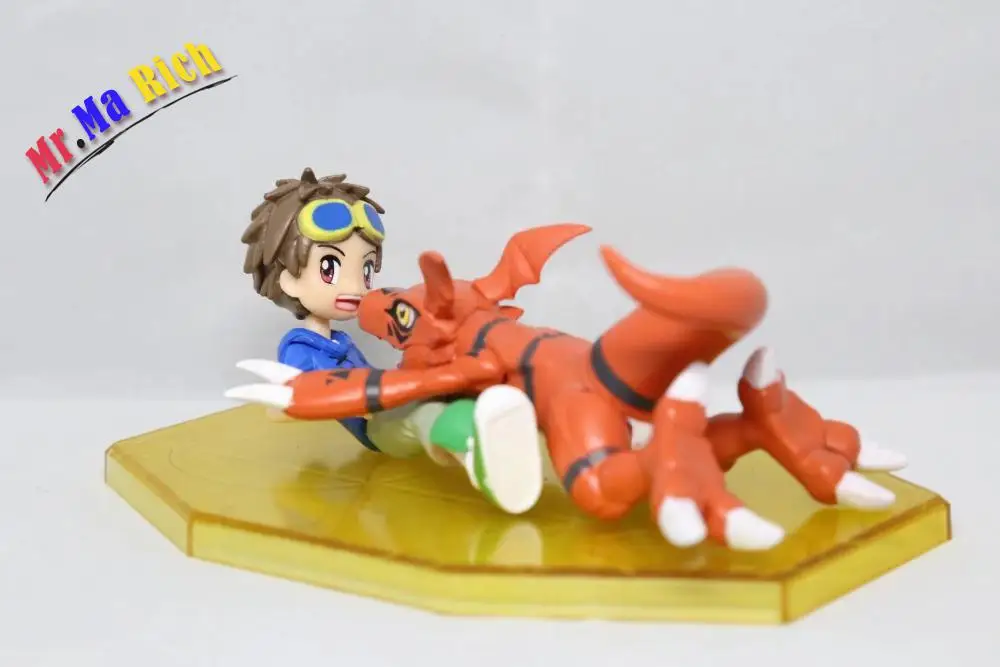 Аниме Фигурка 10 см Digimon Guilmon & матсуда такато ПВХ фигурка Коллекционная модель