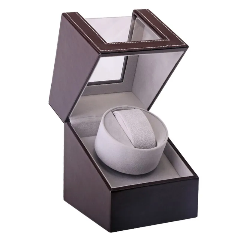 

EU/US/AU/UK Plug Automatic Mechanical Watch Winding Box Motor Shaker Watch Winder Holder Display Jewelry Storage Organizer