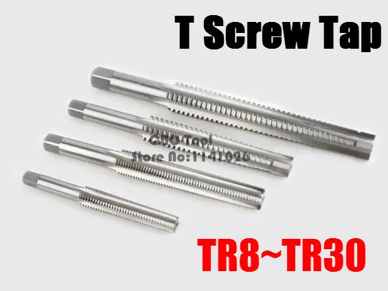 1 шт. TR8 TR10 TR12 TR14 TR16 TR18 TR20 TR22 TR24 T25 TR26 * 2/3/4/5 трапециевидная HSS правая левая резьба
