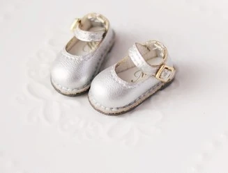silver Новинка 1 пара 3 см мокасины для Blyth, AZ, MMK, Lati JerryB, Licca, Kurhn обувь для кукол мокасины-gommino Обувь для кукол - Цвет: silver