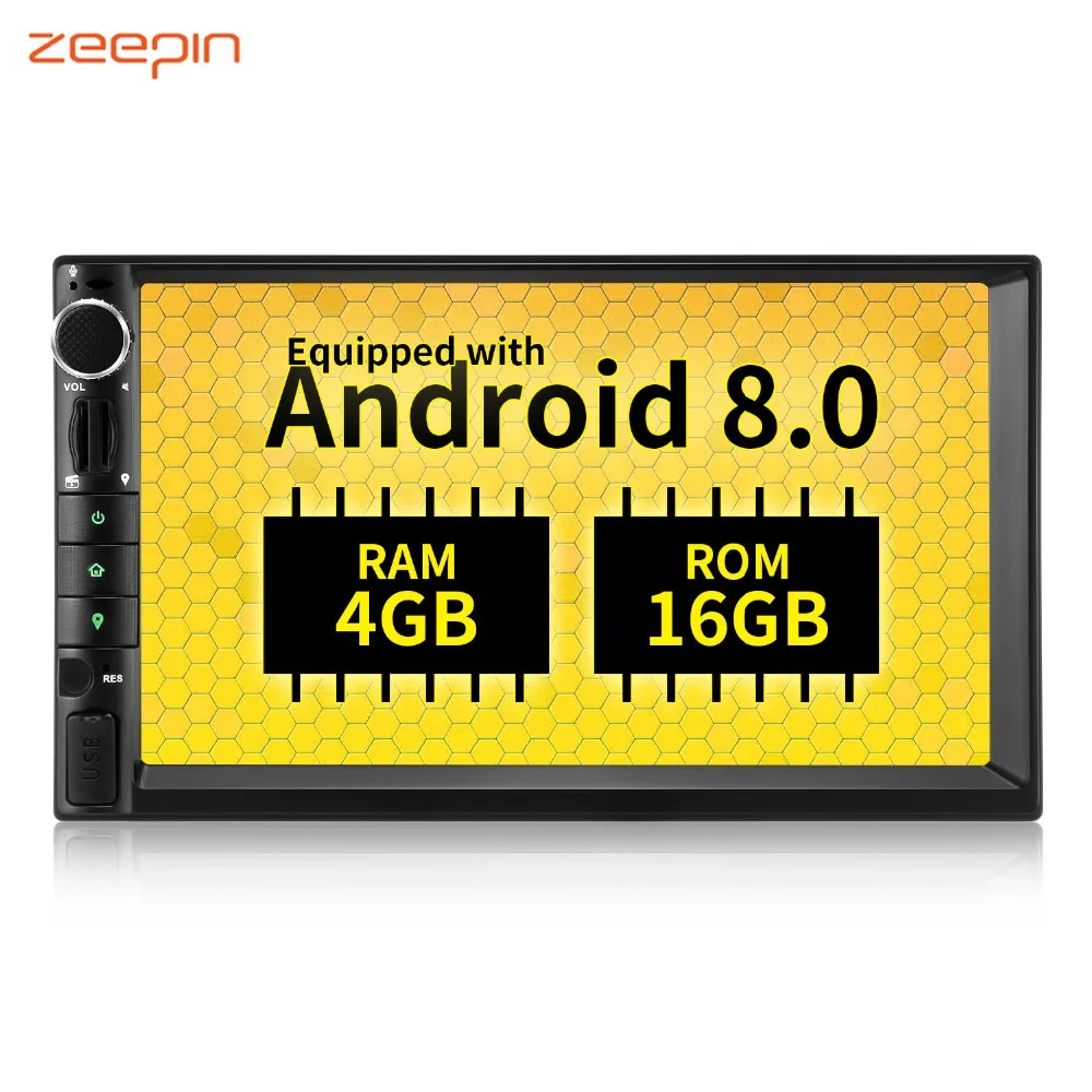 ZEEPIN WH7109 игрок автомобиля Android 8 0 Штатная приемник 7 дюймовый Видео Аудио Стерео
