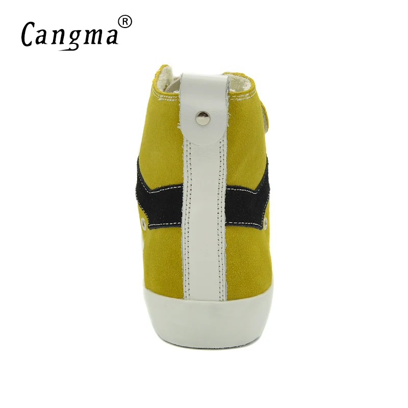 CANGMA итальянские брендовые кроссовки женские ботинки из коровьей замши