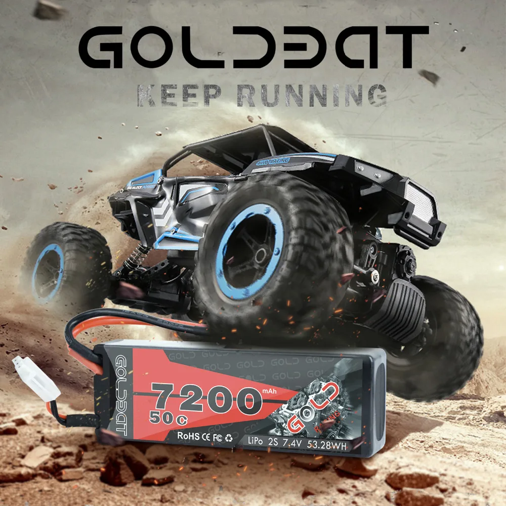 Аккумулятор GOLDBAT 7200 мАч для радиоуправляемого автомобиля 4 шт.|Детали и