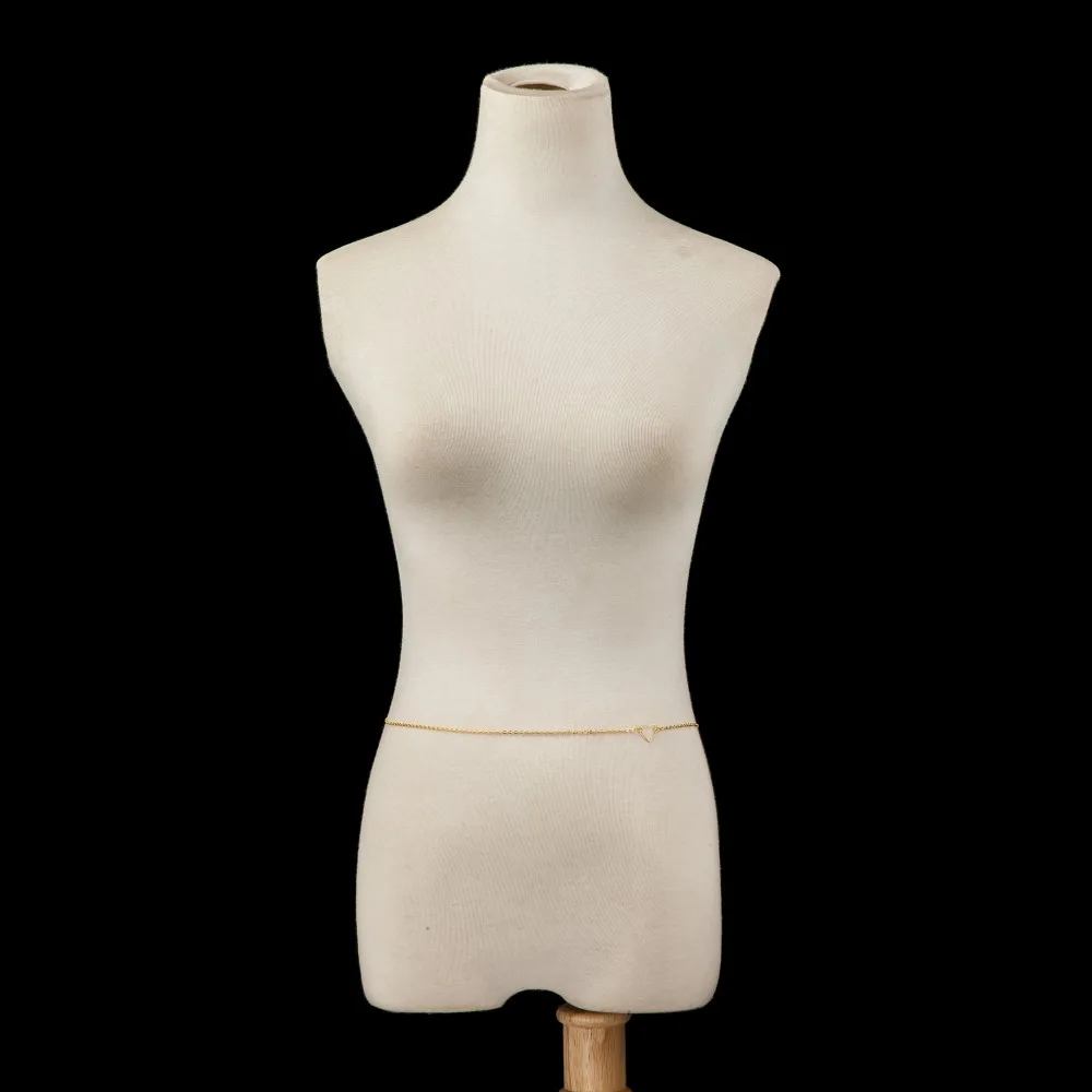 2016 Hot Sexy mulheres бесконечная любовь позолоченные ожерелье тела цепи пояса Живота
