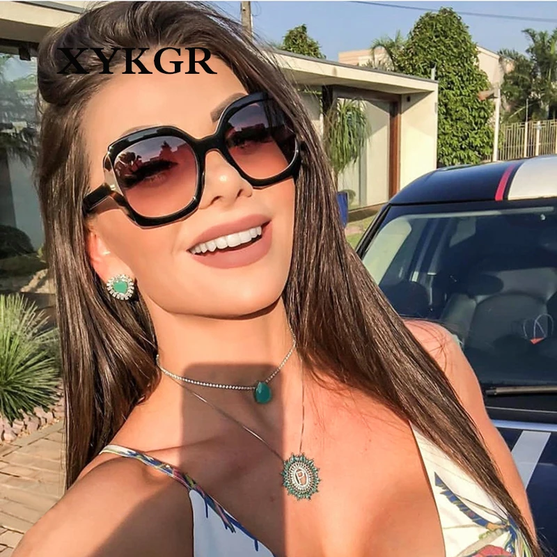 XYKGR Новая мода большая коробка тренд женские брендовые дизайнерские черные