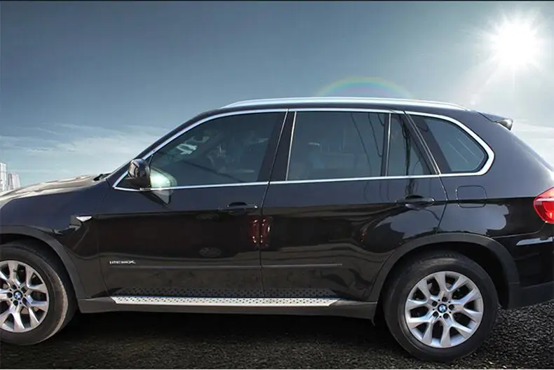 JIOYNG двери автомобиля Полный оконной рамы подоконник литья Накладка для BMW X5 E70 2008