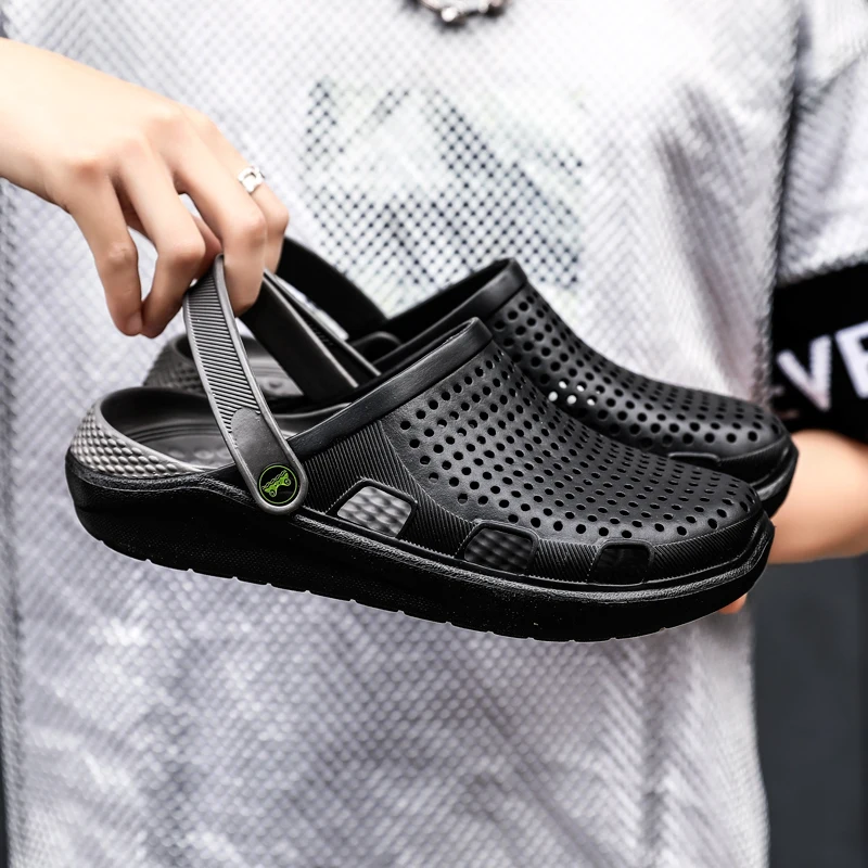 Original Clog Comfortable Men Classic Sandals Summer Outdoor Beach Shoes Fit Flop Slip On Garden Platform Water Ombre Slippers | Спорт и