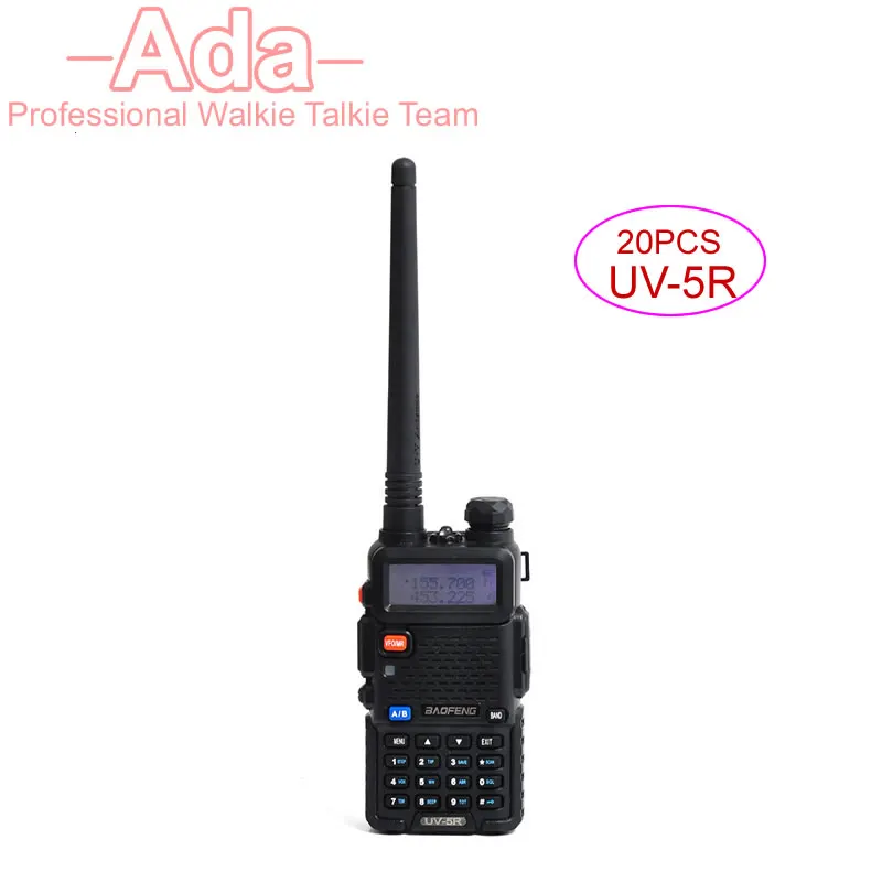 Бесплатная доставка DHL 20 шт. новинка черный BAOFENG UV 5R VHF/UHF 136 174/400 520 МГц